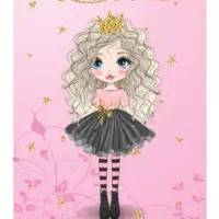 فرش ماشینی کودک هانوکس باطرح دختر موفرفری