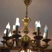 لوستر برنجی 15شاخه 4عدد