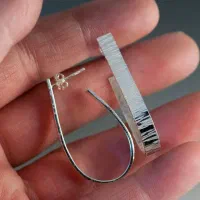 گوشواره دست ساز نقره