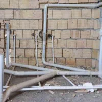 لوله کشی اب سردوگرم فاضلاب به صورت روکار وتوکار