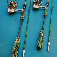 چوب و چرخ ماهیگیری چریکی توپر قدرتی نشکن فوق زیبا|ماهیگیری|تهران, بهار|دیوار