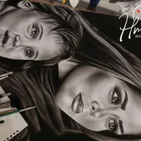 پذیرش سفارشات نقاشی چهره،هدیه ای بیادماندنی|تابلو، نقاشی، عکس|شیراز, شهرک گلستان|دیوار