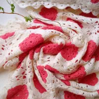 بافتنی جانماز لیف عروس گلسر کلاه و شال...|لوازم خیاطی و بافتنی|قم, باجک دو|دیوار