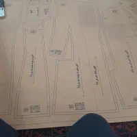 الگوی تجاری کت برش یک تکه