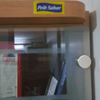کتابخانه ملامینه درب شیشه سالم|کتابخانه، شلف، قفسه‌های دیواری|زنجان, |دیوار