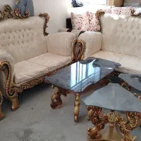 مبل سلطنتی 7نفره همراه جلو مبلی