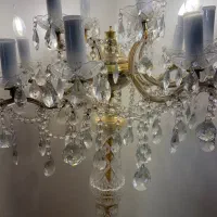 لوستر کریستال ۱۲ شاخه ،آباژور ایستاده آنتیک|لوستر و چراغ آویز|تهران, نیروی هوایی (پیروزی)|دیوار