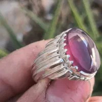 انگشتر نقره کاملا دست‌ساز