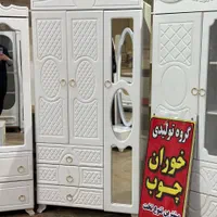 کمد لباس ۳درب وکیوم بوفه آینه دار(خوران چوب)|جاکفشی، کمد، دراور|تبریز, |دیوار