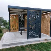 ساخت سازه های فلزی مدرن  آلاچیق آبنما باربیکیو|خدمات پیشه و مهارت|نوشهر, |دیوار