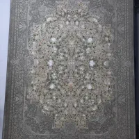 ۲عددفرش۹متری۱۲۰۰شانه سبز طوسی تمام اکریلیک