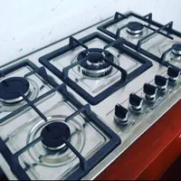 اجاق گاز رو میزی استیل اقتصادی ۵شعله رومیزی توکار