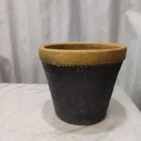 گلدان سفالی طرح دار|گل و گیاه طبیعی|قم, باجک یک|دیوار