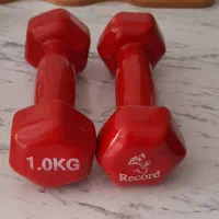 دمبل یک کیلویی روکش دار برند رکورد