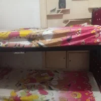 تخت مخمل دونفره با تشک طبی