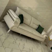 مبل اهورا ** کرم قهوه ای فرانسوی سه گل