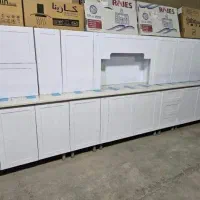 کابینت سفید آماده صفحه شرکتی/درب مربعی/white