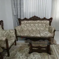 مبل ۷ نفره کاملا سالم و تمیز|مبلمان خانگی و میز عسلی|شریف‌آباد, |دیوار