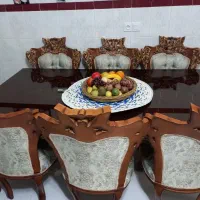 میز ناهار خوری هشت نفره سلطنتی چوب راش