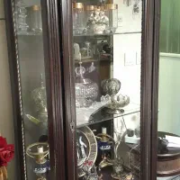 بوفه ویترین چوبی