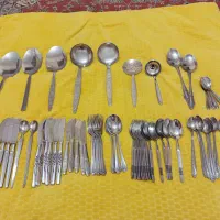 قاشق چنگال کفگیرملاقه قدیمی خارجی