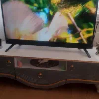 آینه شعمدون با میز تلویزیون درحدنو|بوفه، ویترین، کنسول|مشهد, پورسینا|دیوار