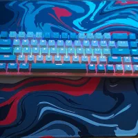 کیبورد گیمینگ tgk325 viator rainbow