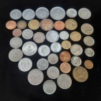 ۴۰ عدد سکه خارجی بدون تکرار