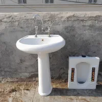 سنگ توالت نو همرا با رو شویی