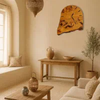 انواع ساعت های دیواری دست‌ساز چوب و رزین