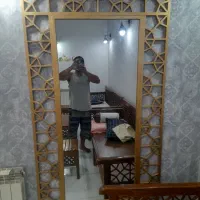 قاب اینه مشبک چوبی