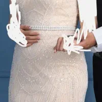 لباس مجلسی فول کارشده کاملا نو|لباس|قدس, شهرک صنعتی زاگرس|دیوار