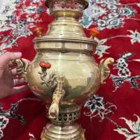 سماور ذغالی برنجی|سماور، چای‌ساز، قهوه‌ساز|قم, سید معصوم|دیوار
