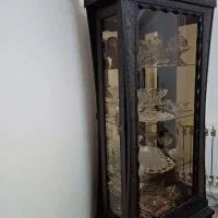 ویترین 4 طبقه ترکیبی از شیشه و آینه