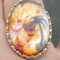 انگشتر عقیق خطی با ذکر یاعباس ( ع )|جواهرات|تهران, اختیاریه|دیوار