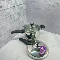 زودپز مایر آلمانی کف چدن/درب پیرکس/جهیزیه|ظروف پختوپز|آباده, |دیوار