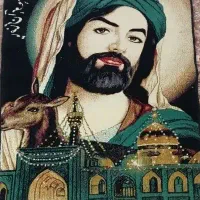 تابلو فرش طرح ضامن آهو