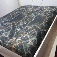 فروش تختخواب دونفره همراه با تشک طبی با کمد لباس