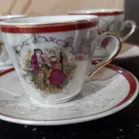 سرویس چایخوری آنتیک صدفی ژاپنی