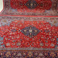 جفت ۶ متری دلیجان زمینه مسی رنگ درحدنو|فرش|همدان, |دیوار