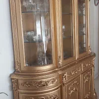 بوفه چوب راش شیشه گرد|بوفه، ویترین، کنسول|تهران, سوهانک|دیوار