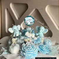 هدیه زایمان،باکس گل نوزادی شمعی لاکچری،گیفت|اسباب و اثاث بچه|اهواز, فاز ۲ پادادشهر|دیوار