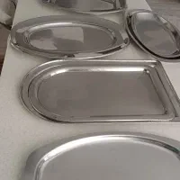 تعدادی سینی استیل قدیمی