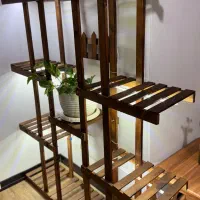 استند گل چوبی|کتابخانه، شلف، قفسههای دیواری|فرح آباد, |دیوار