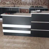 جزیره تمام ام دی اف/سینک/گاز پنج شعله همه باهم|اجاق گاز و لوازم برقی پخت‌وپز|صومعه‌سرا, |دیوار