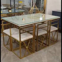 میز ناهارخوری//. ملیکا +مربعی فلزی|میز و صندلی غذاخوری|اصفهان, کساره|دیوار