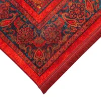 فرش  قرمز طرح هلنا معادل ۷۷ رج دستباف|فرش|شیراز, تندگویان|دیوار