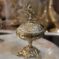 ۲عدد قندان بلبل برنزی