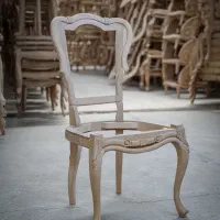 صندلی خام با چوب تمام راش