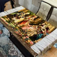 تابلو فرش دستباف طرح فرانسوی ویولون زن